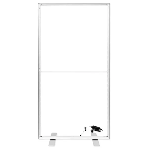 LED-Frame | BOX™ 2.0 | Aluminium | Dubbelzijdig | Modulair | Incl. Rolkoffer | 1000x85x2300(h)mm