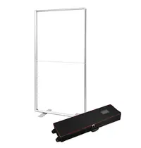 Luxus LED-Frame | BOX™ 2.0 | Aluminium | Dubbelzijdig | Modulair | Incl. Rolkoffer | 1000x85x2500(h)mm