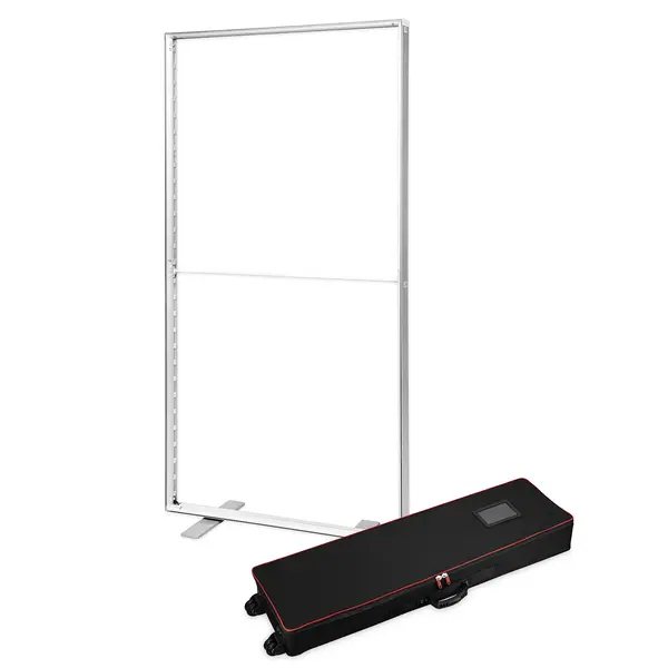LED-Frame | BOX™ 2.0 | Aluminium | Dubbelzijdig | Modulair | Incl. Rolkoffer | 1000x85x2500(h)mm