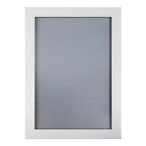 Kliklijst | Aluminium | Wit (Mat) | A4-Formaat | Rand 25mm | Incl. Wandbevestiging | 241x328mm