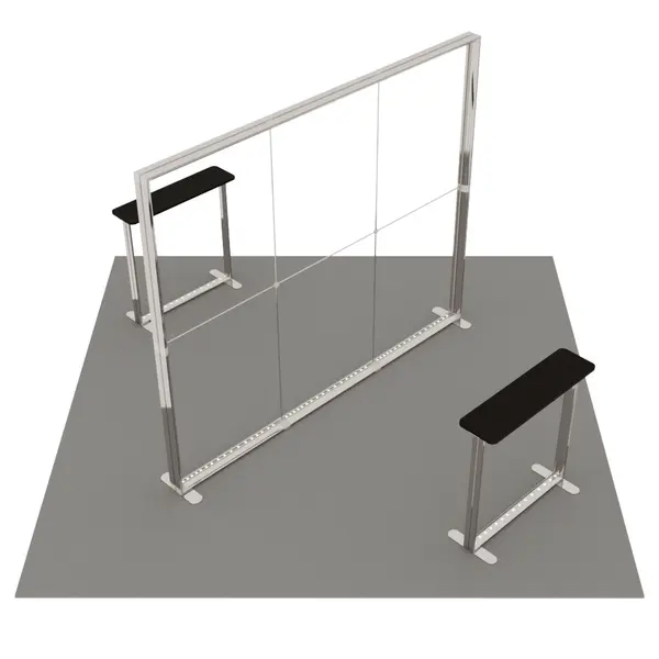 Beursstandset | LUMIX™ | LED-Frame + 2 LED-Counters | ±16m² | Modulair