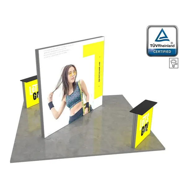 Beursstandset | LUMIX™ | LED-Frame + 2 LED-Counters | ±16m² | Modulair