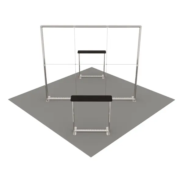 Beursstandset | LUMIX™ | LED-Frame + 2 LED-Counters | ±16m² | Modulair