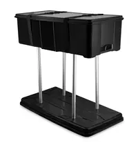 Luxus Beurskoffer/-Counter | Kunststof | Riemsluiting | Wielen | 1040x510x380/1040(h)mm 