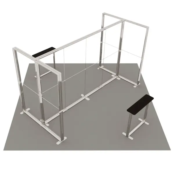 Beursstandset | LUMIX™ | 3 LED-Frames + 2 LED-Counters | ±25m² | Modulair | 5000x5000mm