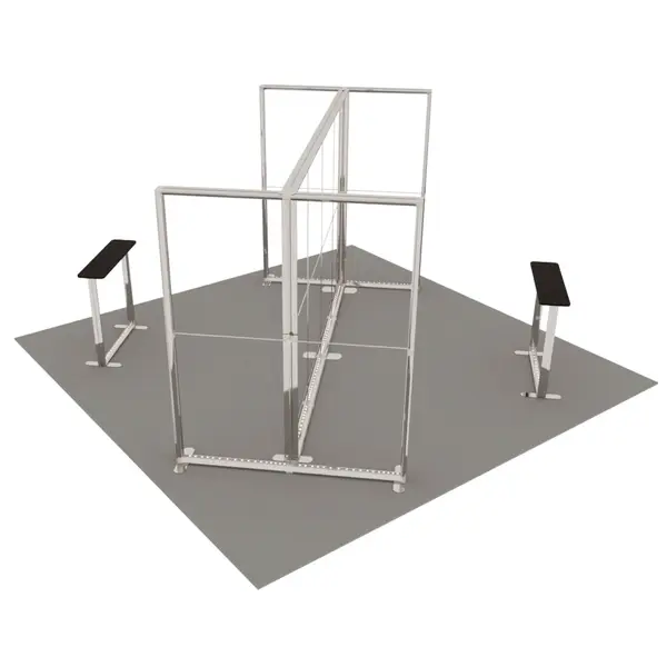 Beursstandset | LUMIX™ | 3 LED-Frames + 2 LED-Counters | ±25m² | Modulair | 5000x5000mm