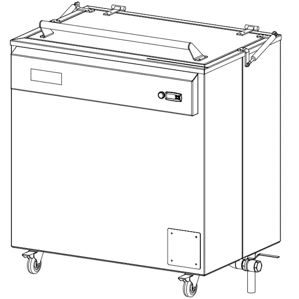 Voorreinigingsmachine | BASIC | EN600x800 | 300L | 75°C | 1.9kW (230V) | 1050x730x1020(h)mm