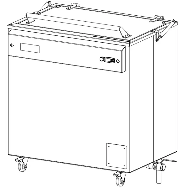 Voorreinigingsmachine | PRO | Automatisch | 300L | 75°C | 1.9kW (230V) | 1050x730x1020(h)mm