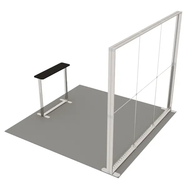 Beursstandset | LUMIX™ | LED-Frame + LED-Counter | ±9m² | Modulair | 3000x3000mm