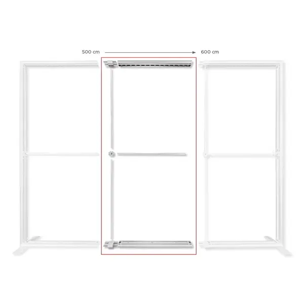 Beursstandset | LUMIX™ | LED-Frame + 2 LED-Counters | ±18m² | Modulair | 6000x3000mm