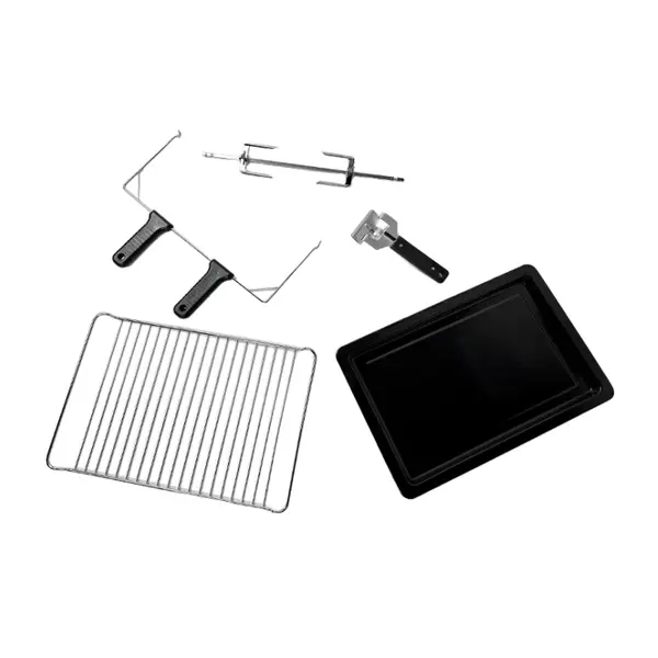 Multifunctionele Rotisserie-/Heteluchtoven | 4 Niveaus (452x302) | Elektrisch | 100°C/250°C | 2.7kW (230V) | Roterend Kippenspit | 605x480x375(h)mm