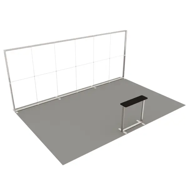 Beursstandset | LUMIX™ | LED-Frame + LED-Counter | ±24m² | Modulair | 6000x4000mm