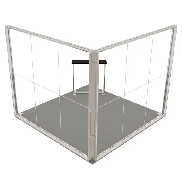 Beursstandset | LUMIX™ | 2 LED-Frames + LED-Counter | ±9m² | Modulair | 3000x3000mm