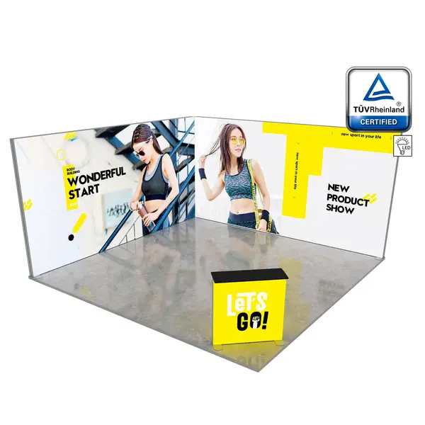 Beursstandset | LUMIX™ | 2 LED-Frames + LED-Counter | ±25m² | Modulair | 5000x5000mm