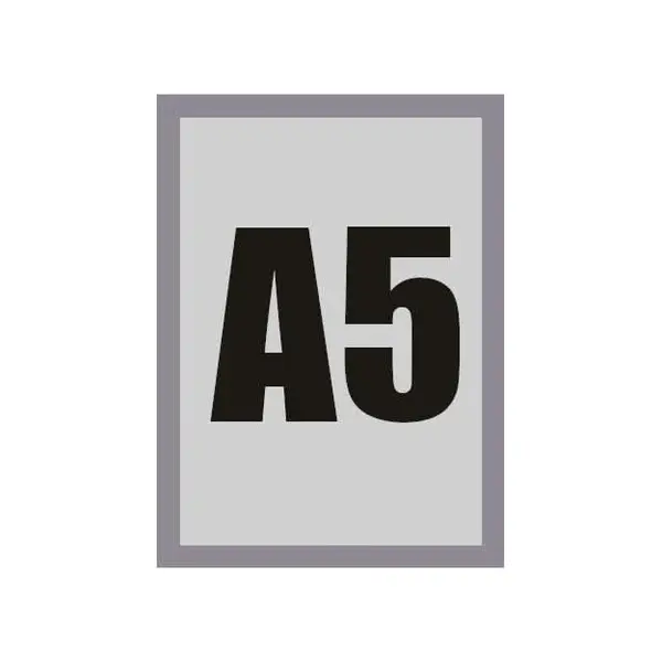 Magnetische Wissellijst | Zilvergrijs | Enkelzijdig | A5-Formaat | 148x210mm