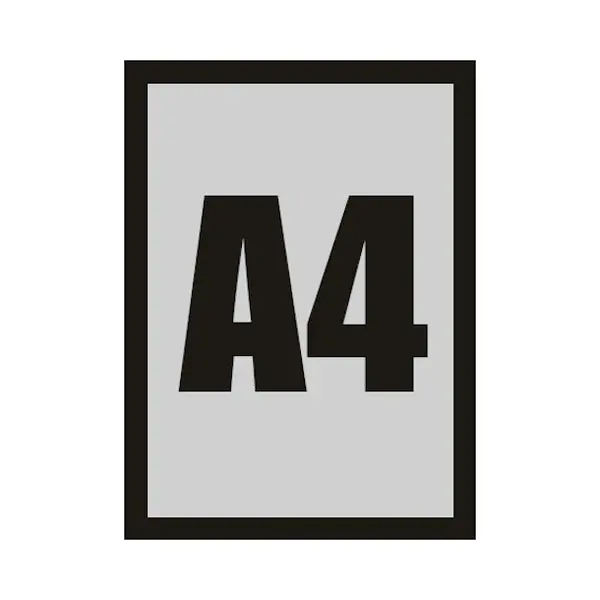 Magnetische Wissellijst | Zwart | Enkelzijdig | A4-Formaat | 210x297mm