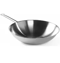 Pintinox Wokpan | MASTER | RVS | Div. Warmtebronnen | Platte Bodem | Ø300x105(h)mm
