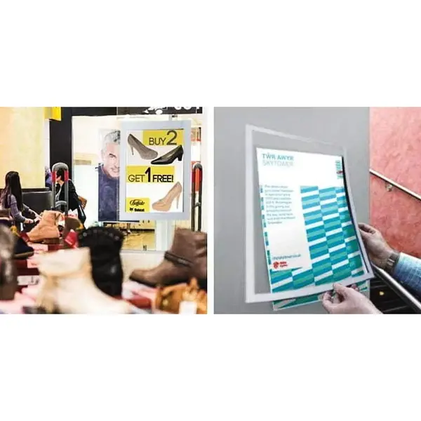 Magnetische Wissellijst | Zilvergrijs | Dubbelzijdig | 400x600mm