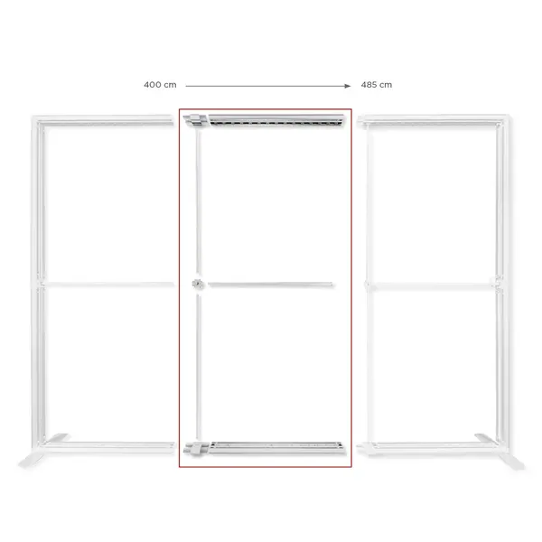 Beursstandset | LUMIX™ | 2 LED-Frames + LED-Counter | ±15m² | Modulair | 5000x3000mm