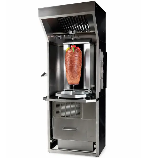 Afzuigmeubel Dönergrill | RVS | Recirculatie | Instelbaar | 0.24kW (230V) | 1149x1009x2447(h)mm