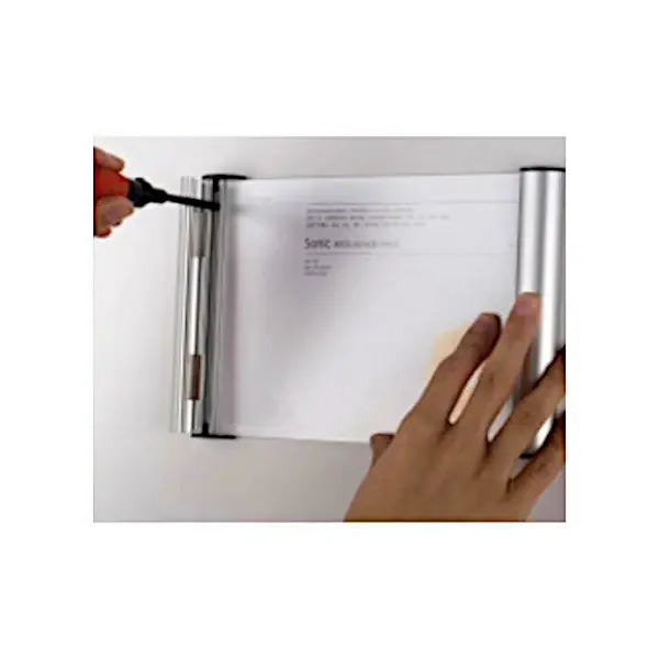 Deurbord | SONIC | Aluminium | Zilvergrijs | A4-Formaat | Incl. Bevestiging