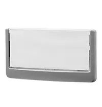 Luxus Deurbord | GERT | Kunststof | Zilvergrijs | Capacieit 149x64mm | Incl. Bevestiging