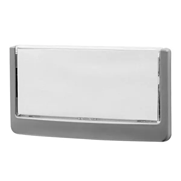 Deurbord | GERT | Kunststof | Zilvergrijs | Capacieit 149x64mm | Incl. Bevestiging