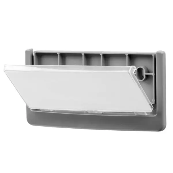 Deurbord | GERT | Kunststof | Zilvergrijs | Capacieit 149x64mm | Incl. Bevestiging