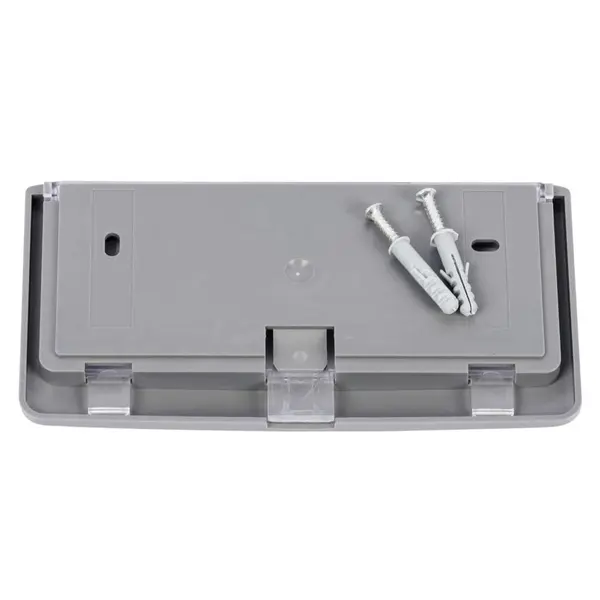 Deurbord | GERT | Kunststof | Zilvergrijs | Capacieit 149x64mm | Incl. Bevestiging