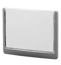 Luxus Deurbord | GERT | Kunststof | Zilvergrijs | Capaciteit 149x105mm | Incl. Bevestiging