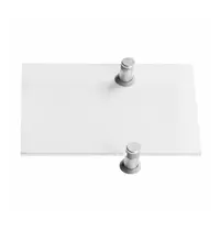 Luxus Deurbord | ELITE | RVS/Plexiglas | A6-Formaat | Incl. Bevestiging