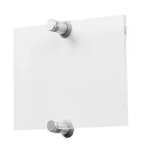 Luxus Deurbord | ELITE | RVS/Plexiglas | A5-Formaat | Incl. Bevestiging