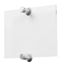 Luxus Deurbord | ELITE | RVS/Plexiglas | A4-Formaat | Incl. Bevestiging