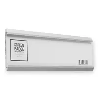 Luxus Deurbord | PURO | Aluminium | Zilvergrijs | Capaciteit 180x50mm | Incl. Bevestiging