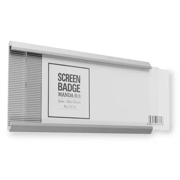 Deurbord | PURO | Aluminium | Zilvergrijs | Capaciteit 180x70mm | Incl. Bevestiging