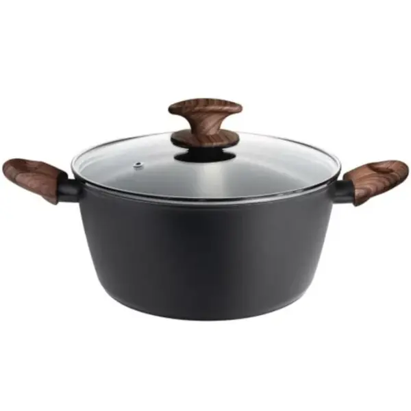 Kookpan | CHALET STONE | Aluminium (Antiaanbaklaag) | 6.6L | Div. Warmtebronnen | Incl. Deksel | Ø280mm