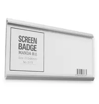 Luxus Deurbord | PURO | Aluminium | Zilvergrijs | Capaciteit 210x90mm | Incl. Bevestiging