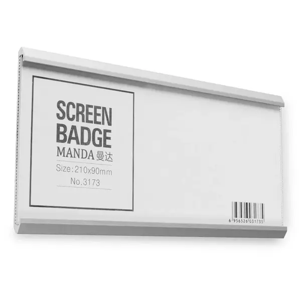 Deurbord | PURO | Aluminium | Zilvergrijs | Capaciteit 210x90mm | Incl. Bevestiging