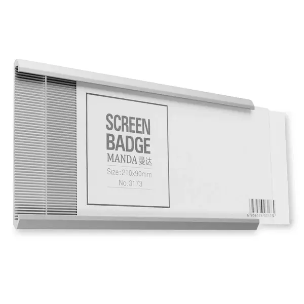 Deurbord | PURO | Aluminium | Zilvergrijs | Capaciteit 210x90mm | Incl. Bevestiging