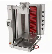 Naomi Grills Robot Dönergrill | Elektrisch | 5 Elementen | 8kW (400V) | Max. 120kg | Rotatiemotor Onder | Handsfree Snijden | 720x980x1260(h)mm