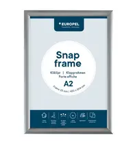 Europel Kliklijst | Aluminium | Zilvergrijs | A2-Formaat | Rand 25mm | Incl. Wandbevestiging | 451x625mm