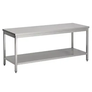 RVS Werktafels met Bodemschap Lage Modellen