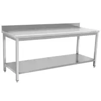 RVS Werktafels met Bodemschap 600 Diep