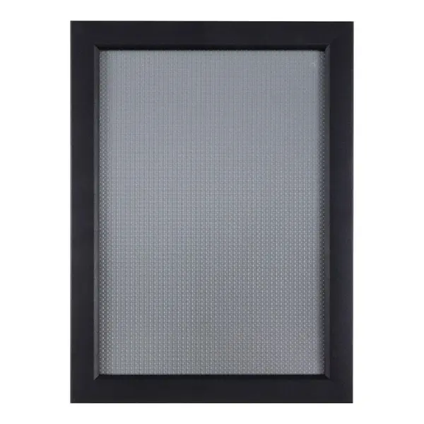 Kliklijst | Aluminium | Zwart (Mat) | A4-Formaat | Rand 25mm | Incl. Wandbevestiging | 241x328mm