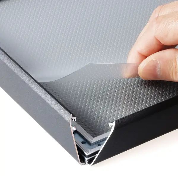 Kliklijst | Aluminium | Zwart (Mat) | A3-Formaat | Rand 25mm | Incl. Wandbevestiging | 328x451mm