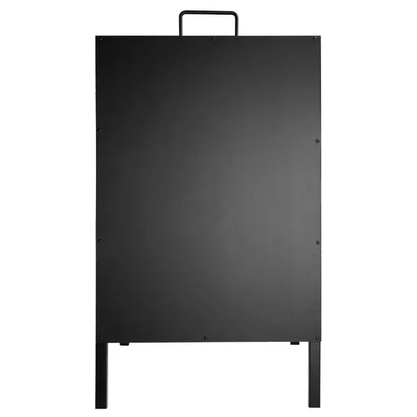 Krijtstoepbord | Staal | Zwart | Weerbestendig | 500x482x887(h)mm