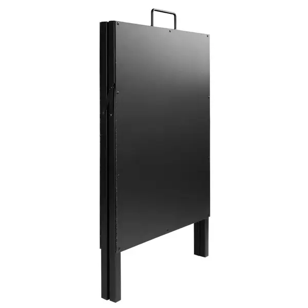 Krijtstoepbord | Staal | Zwart | Weerbestendig | 500x482x887(h)mm