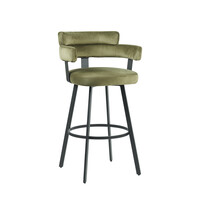 LABEL51 Barkruk Bardio | Hunter | Fluweel | Hoog | 2 stuks 