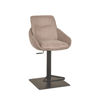 LABEL51 Barkruk Beauty | Taupe | Micro Suede | Gaslift 