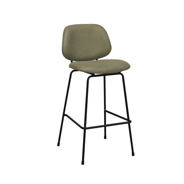 Barkruk Bello | Moss | Micro Suede | Hoog | 2 stuks